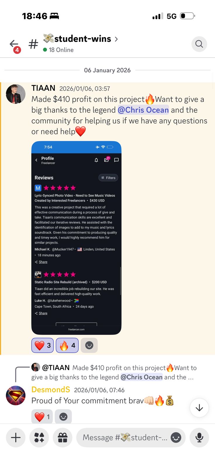 TIAAN — $410 profit, 5-star reviews