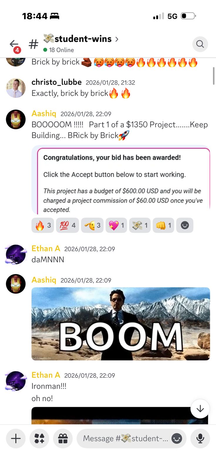 Aashiq — $1,350 project awarded 🚀